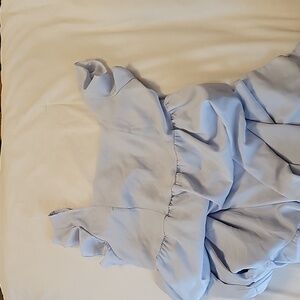 Long ruffle open-back dress size 1XL